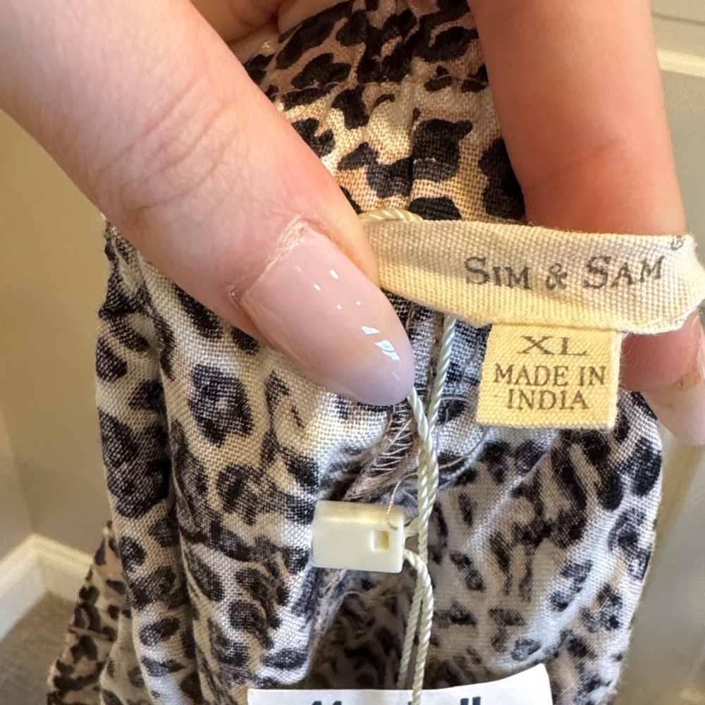 NWT Sim & Sam Leopard Print Ruffle Skirt - Picture 3 of 4